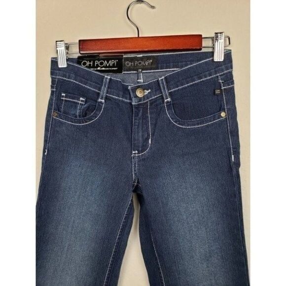 Oh Pomp Dark Wash Straight Leg Jeans size 28 - Picture 6 of 9